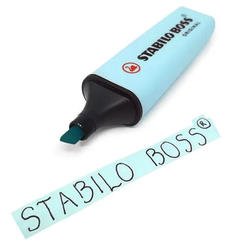 1 pc Stabilo Boss Pastel Color Highlighter Soft Color Writing Marker Chisel Nib Pen