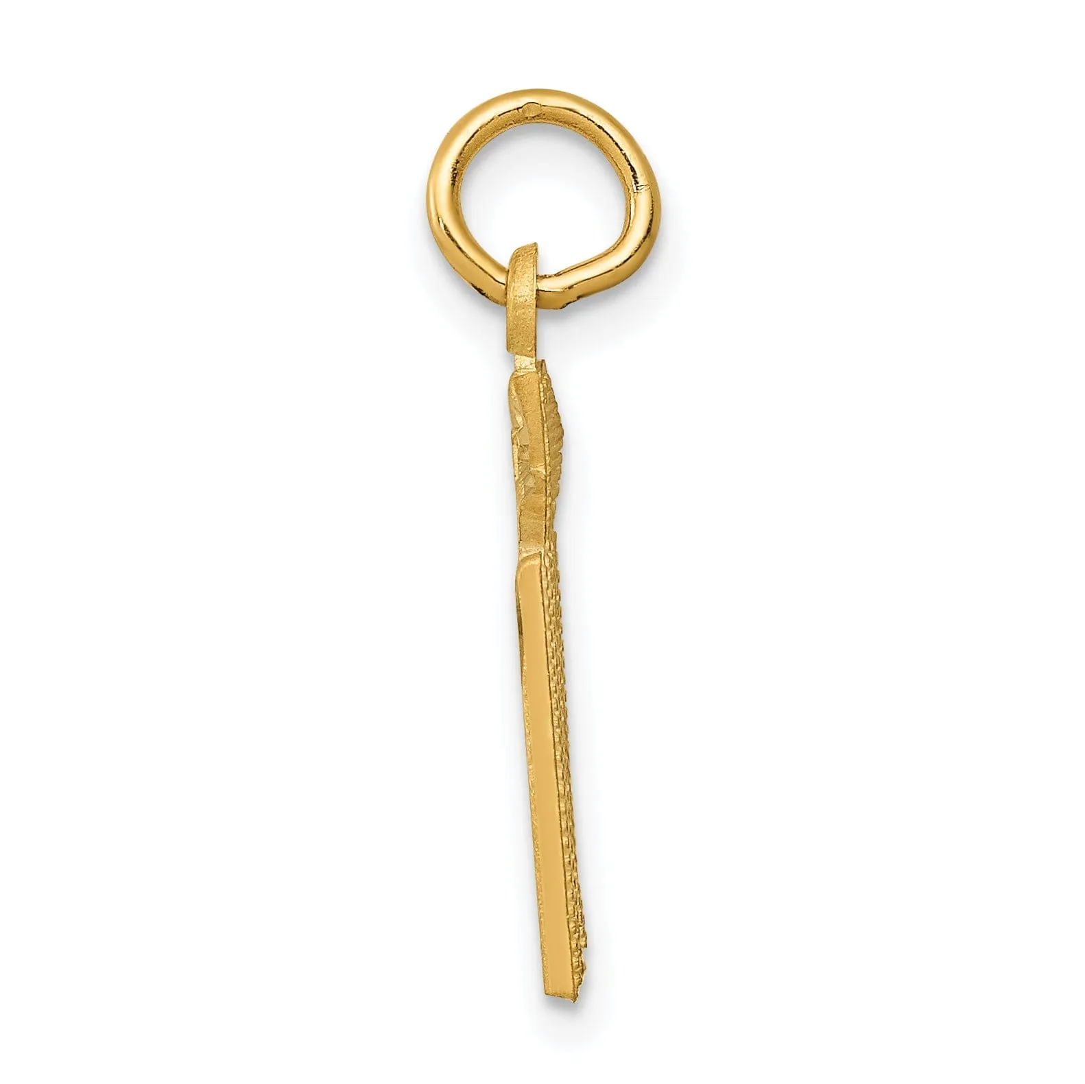 14k Yellow Gold Nurse R.N Charm Pendant