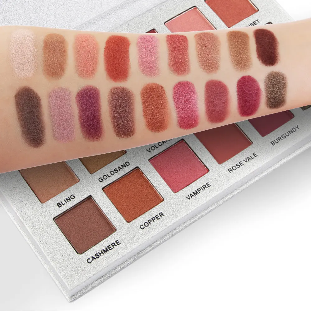 18 Colors Eyeshadow  Golden Matte Nude