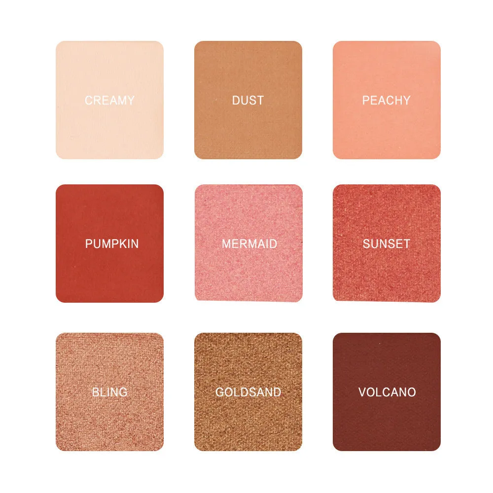 18 Colors Eyeshadow  Golden Matte Nude