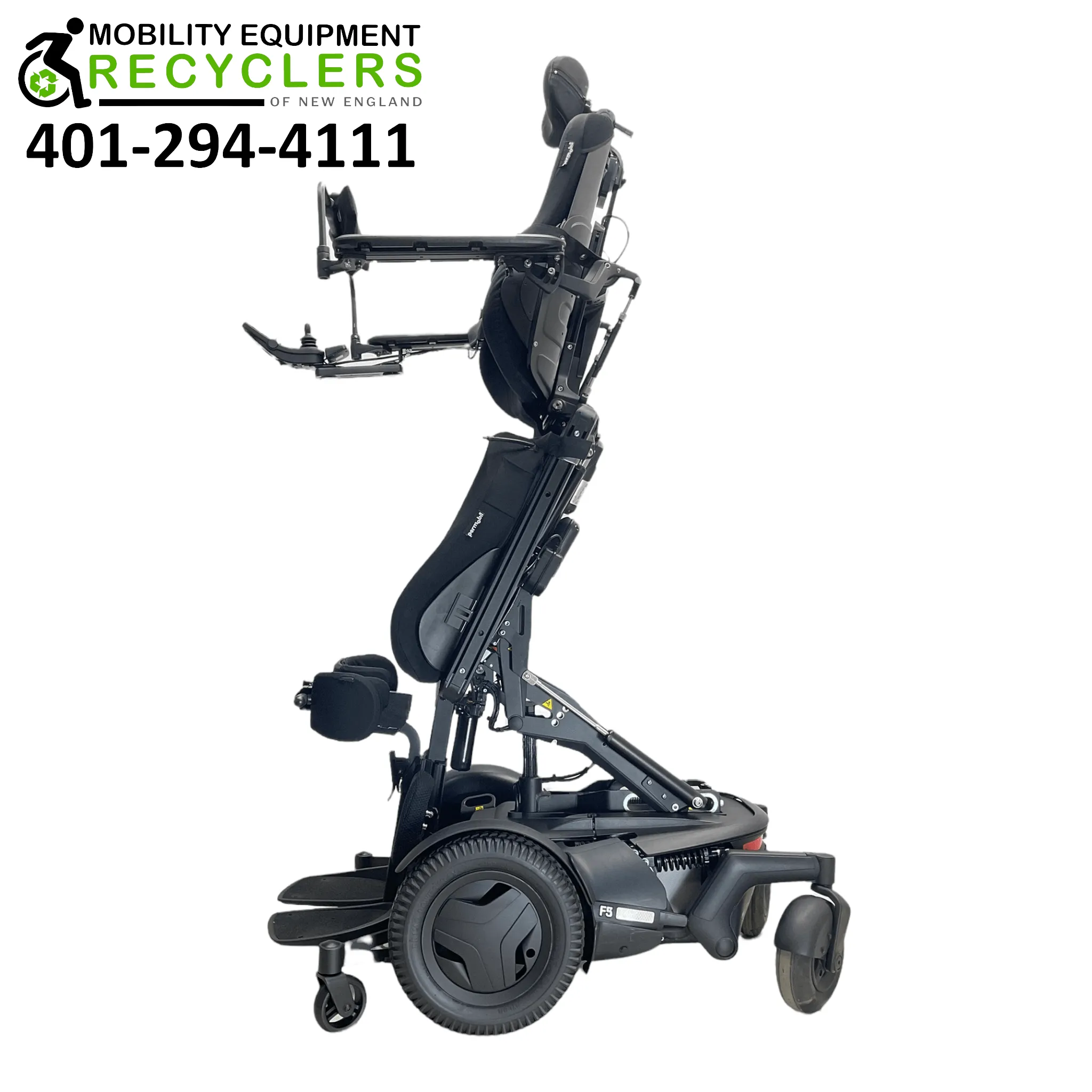 2019 Permobil F5 VS Rehab Power Wheelchair | 22 x 20 Seat | Vertical Standing, Seat Elevate, Tilt, Recline, Power Legs