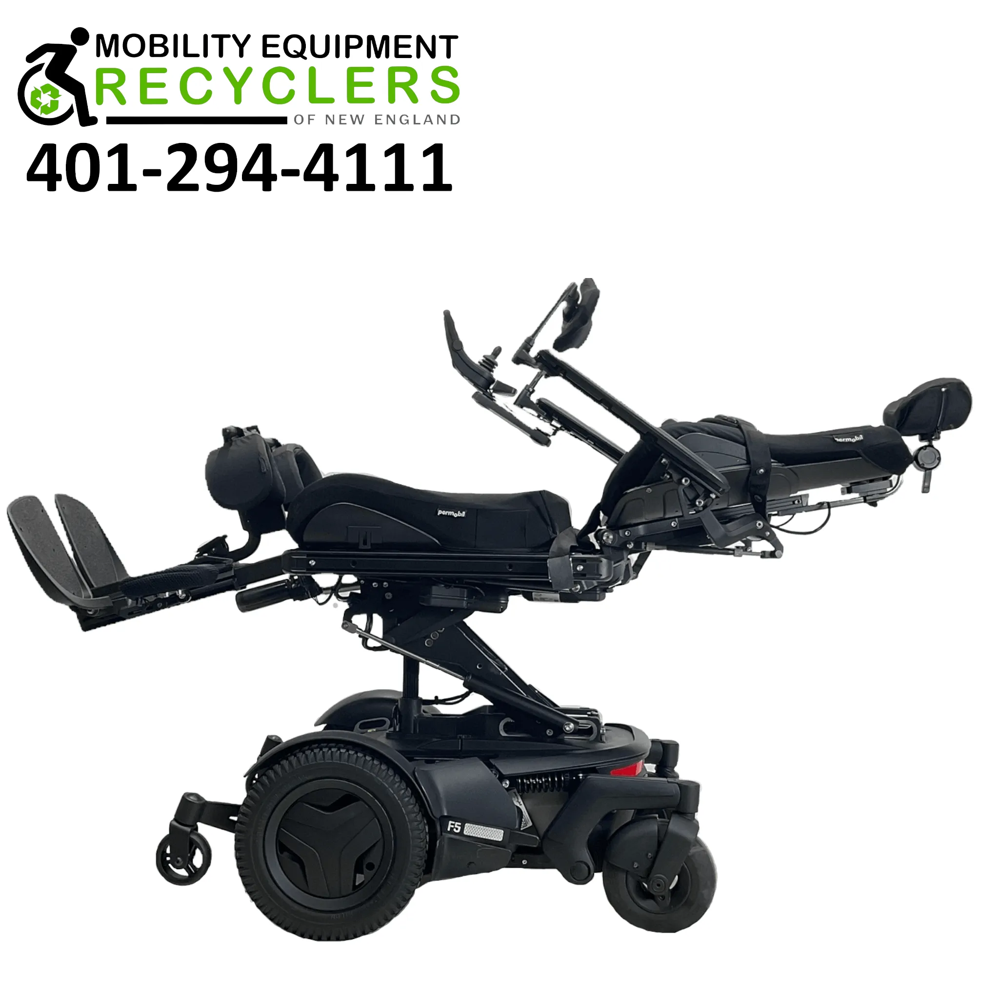 2019 Permobil F5 VS Rehab Power Wheelchair | 22 x 20 Seat | Vertical Standing, Seat Elevate, Tilt, Recline, Power Legs