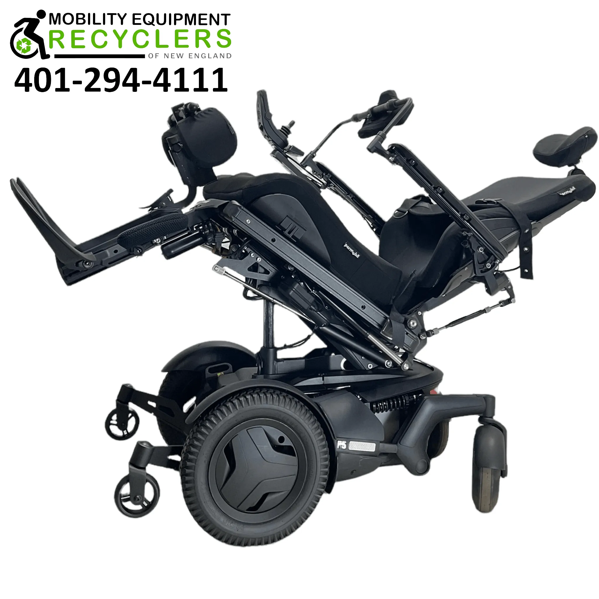 2019 Permobil F5 VS Rehab Power Wheelchair | 22 x 20 Seat | Vertical Standing, Seat Elevate, Tilt, Recline, Power Legs