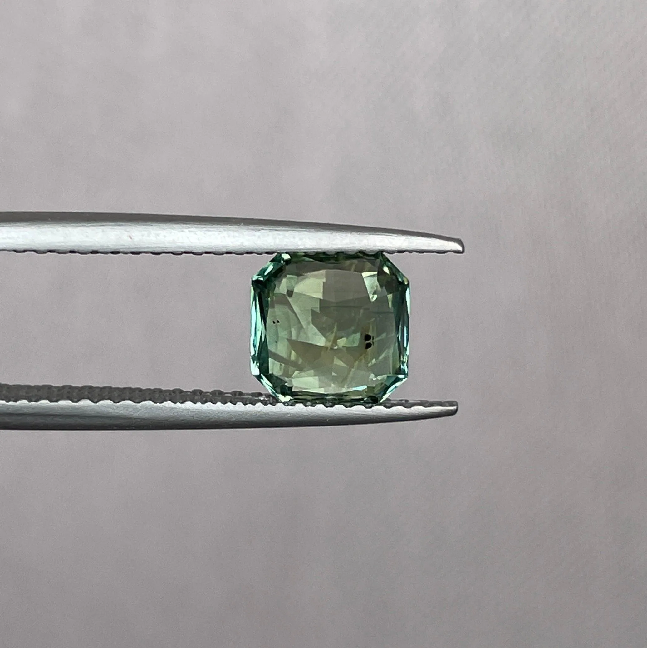 2.09 crt. Sapphire, Green Sapphire, Heated, Loose Sapphire, Radiant Shape, Sapphire, Natural Sapphire, Blue green sapphire, Teal Sapphire