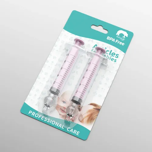 2pcs 10ML Nasal Aspirator Cleaner Syringe Baby Nose Washing for