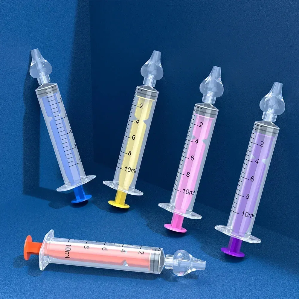 2pcs 10ML Nasal Aspirator Cleaner Syringe Baby Nose Washing for