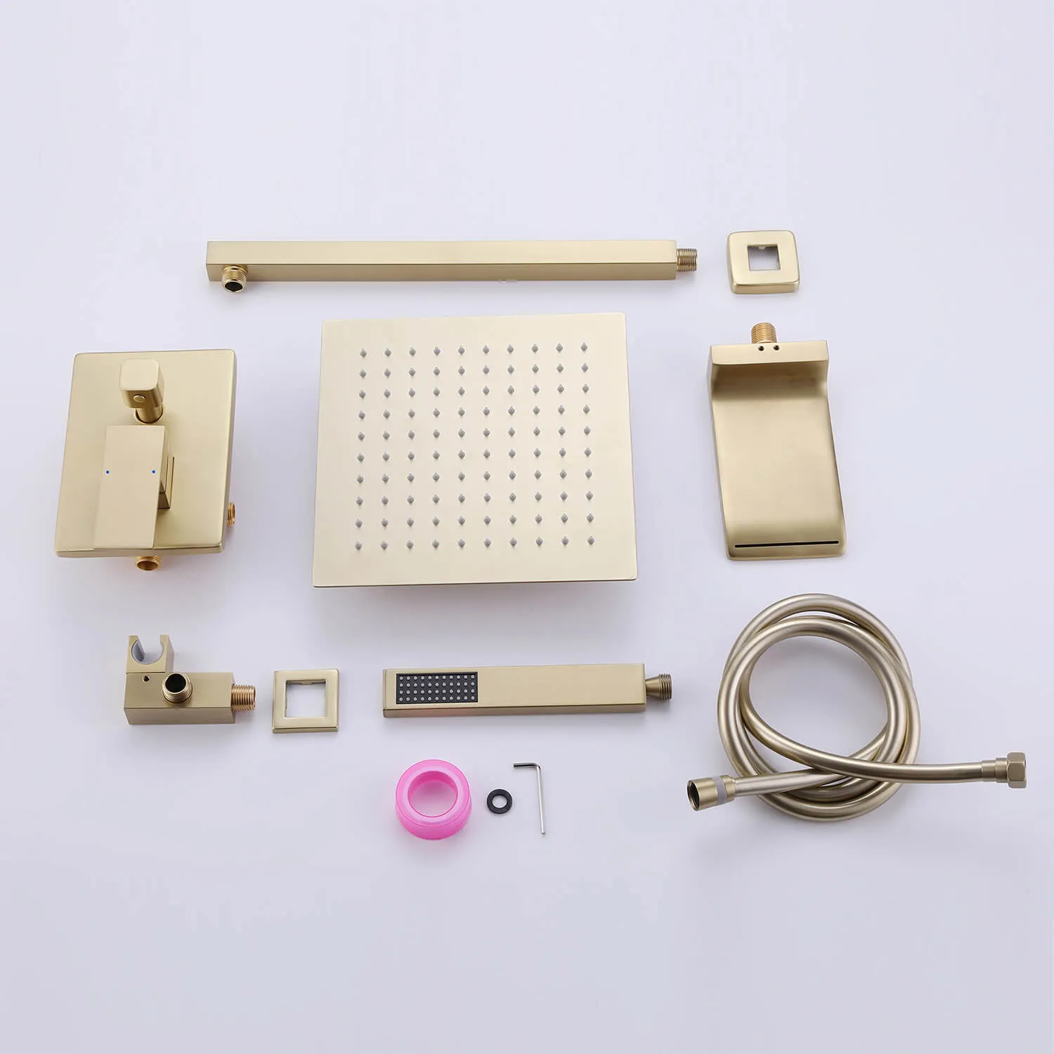 3-Function Pressure-Balanced Rain Shower System with Tub Spout RB0906