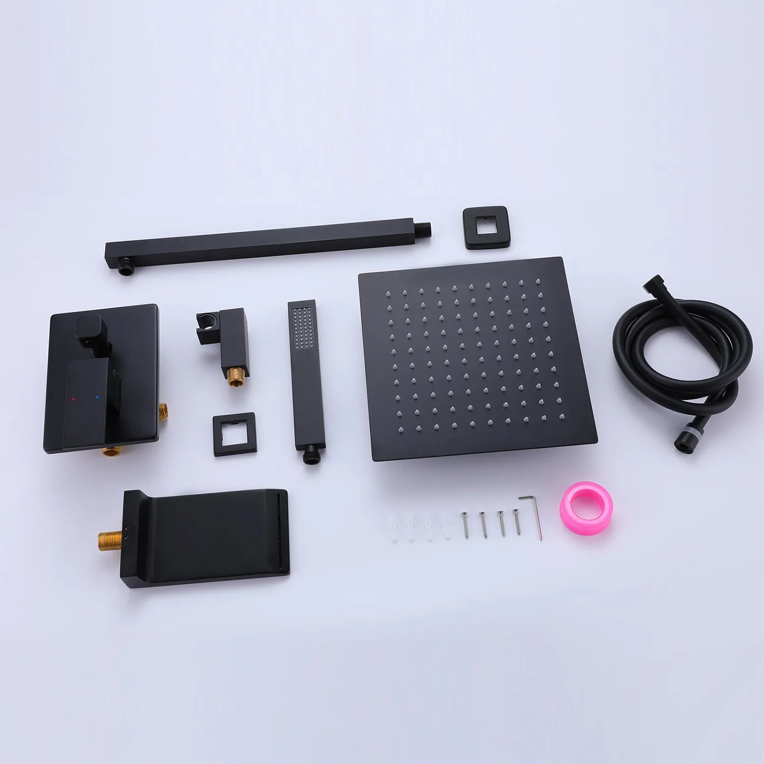 3-Function Pressure-Balanced Rain Shower System with Tub Spout RB0906