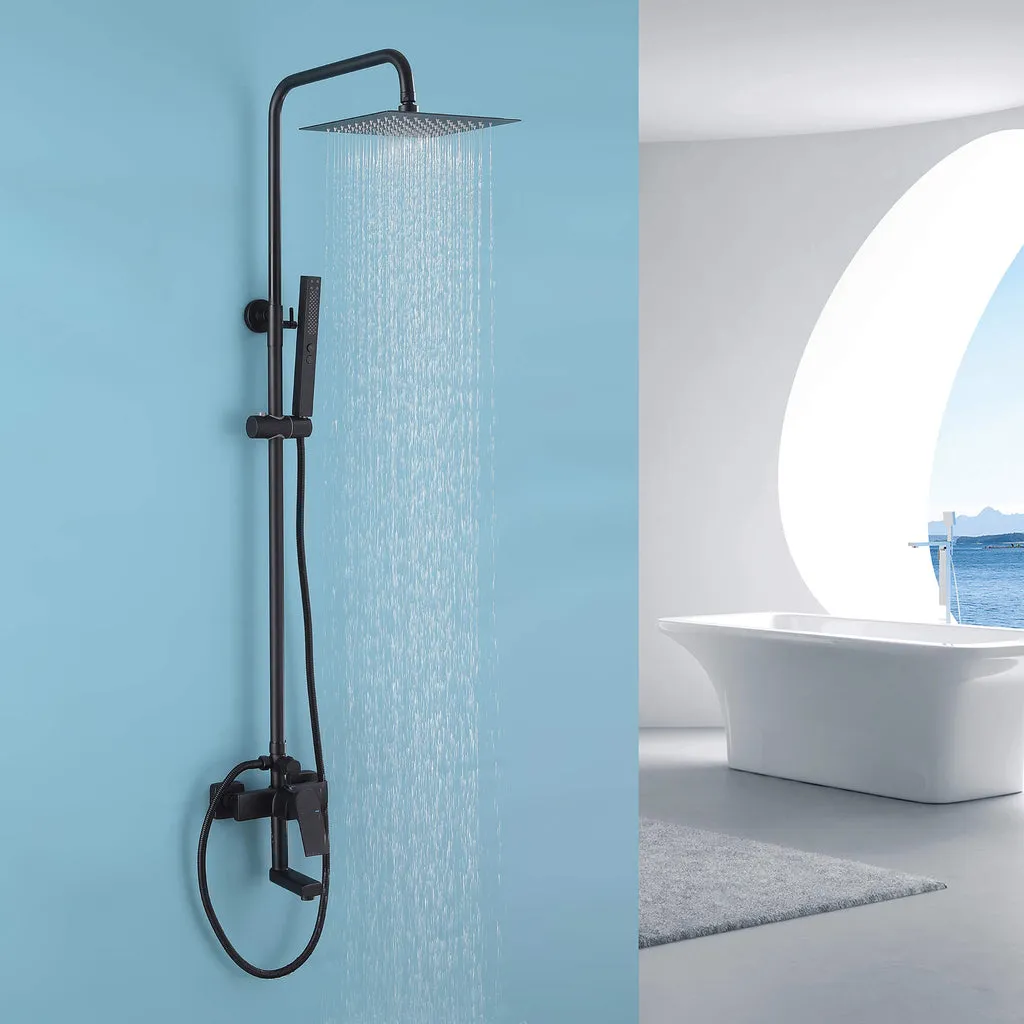 3-Function Shower System with Dual Mode Hand Shower (Jet Spray) Brushed Gold HG6914BG