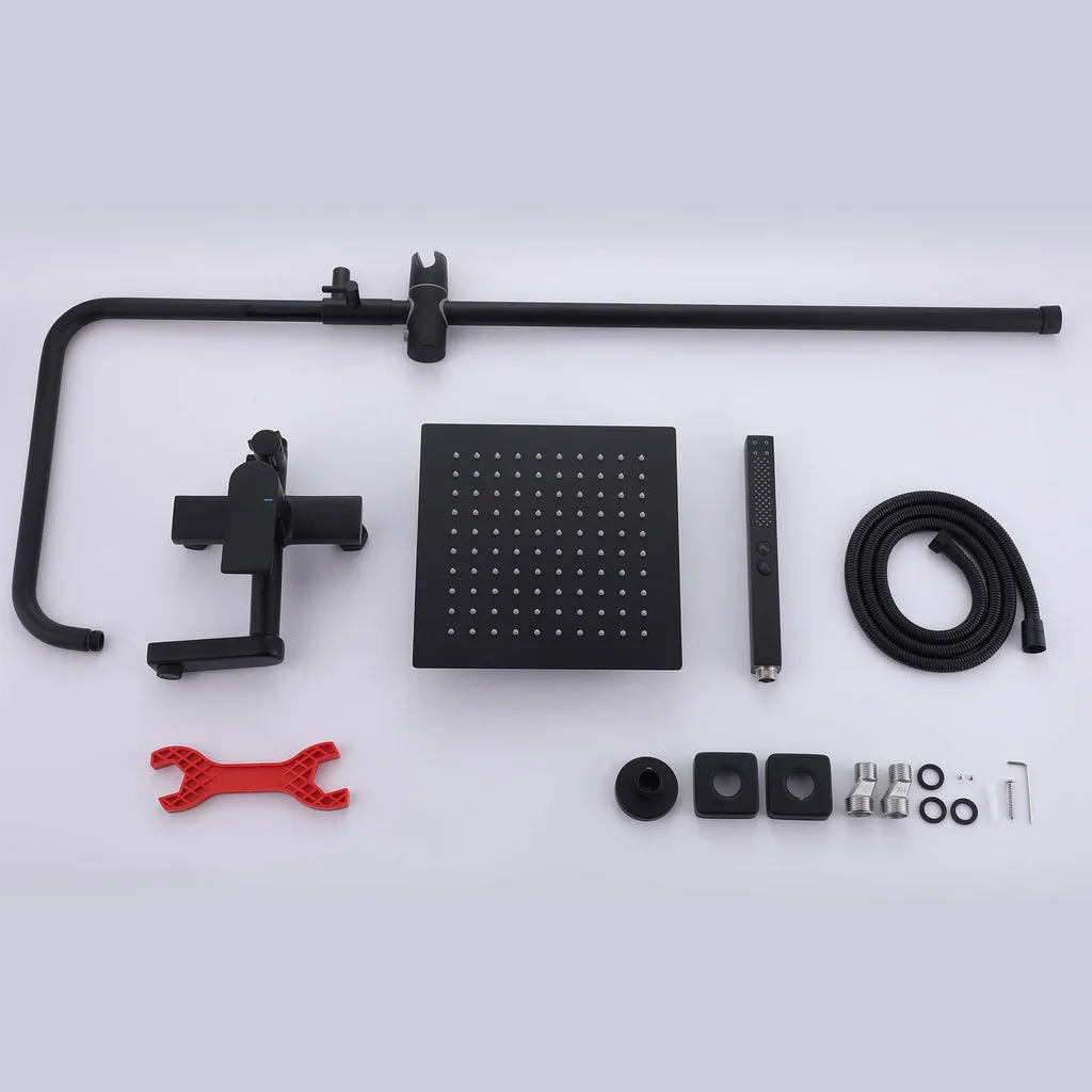 3-Function Shower System with Dual Mode Hand Shower (Jet Spray) Brushed Gold HG6914BG