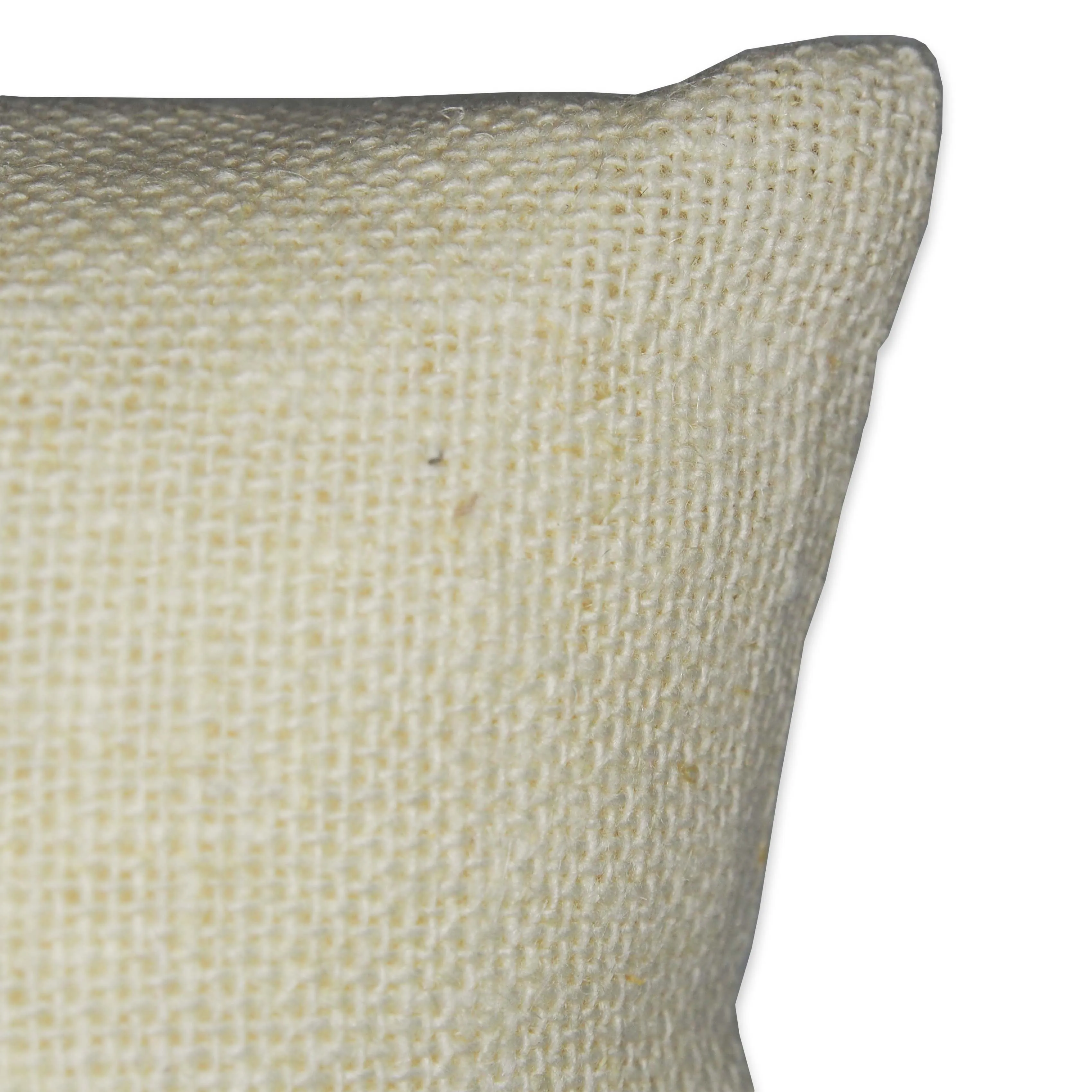 3" Beige Linen Pillow Displays