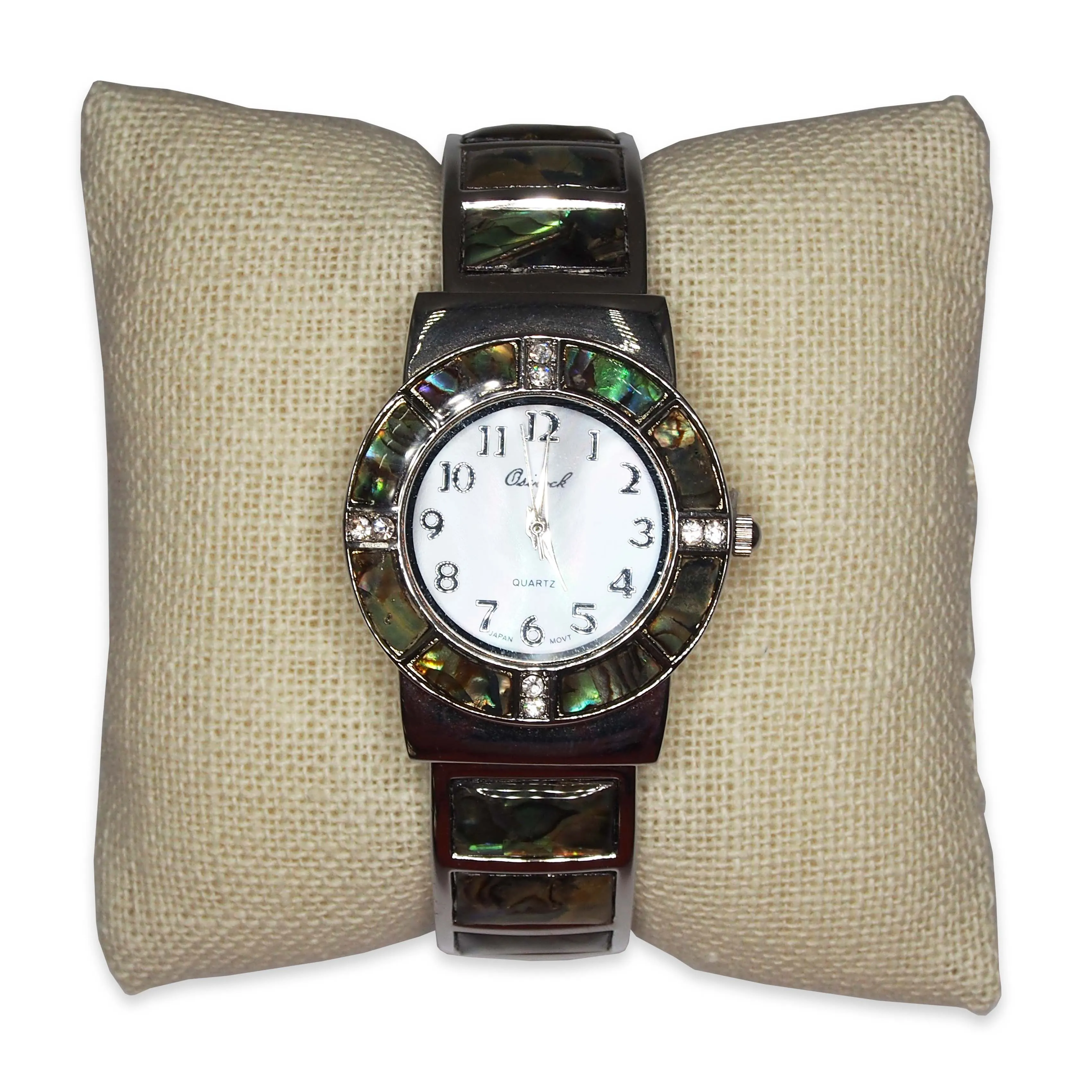 3" Beige Linen Pillow Displays