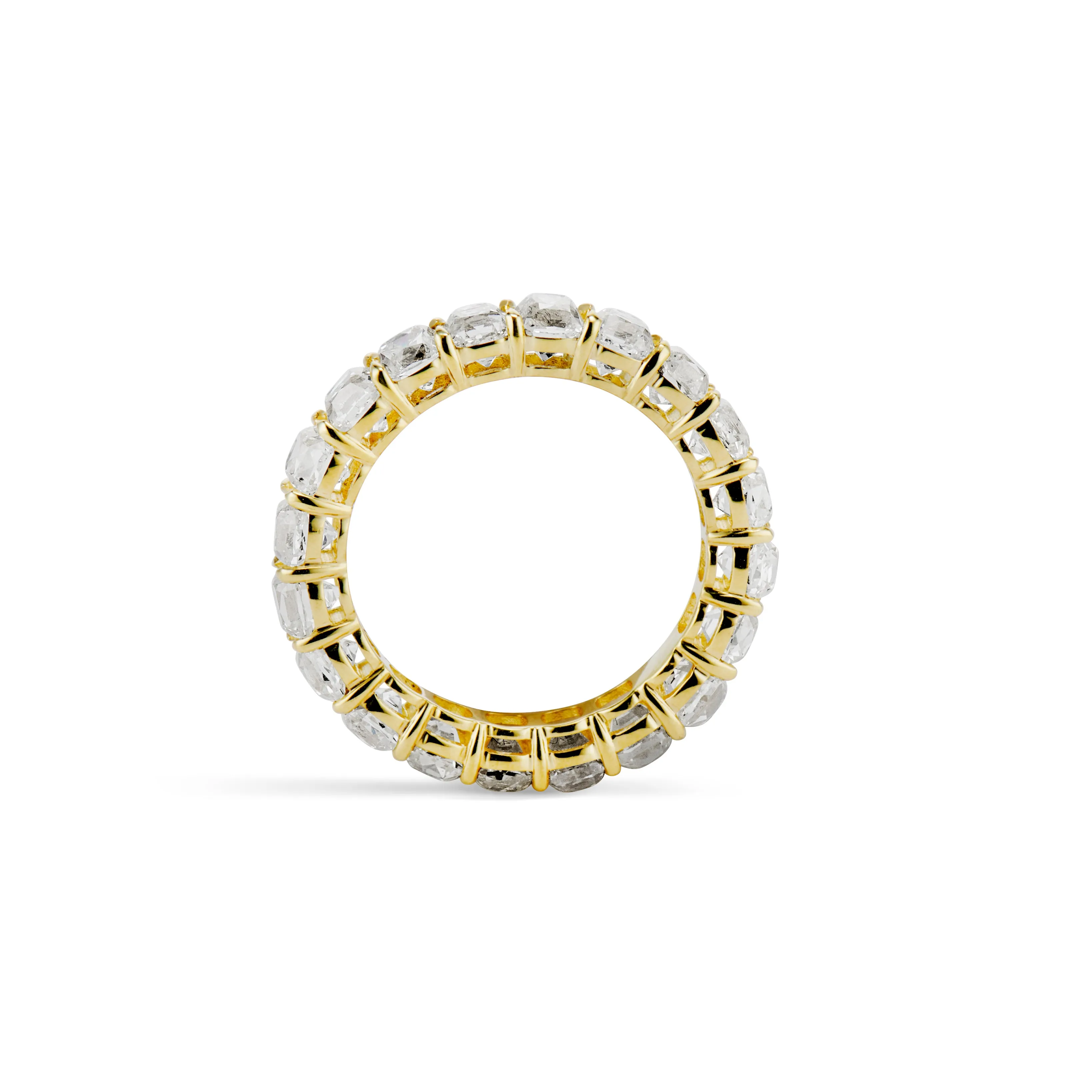 4.60 CARAT OLD MINE CUT DIAMOND ETERNITY BAND