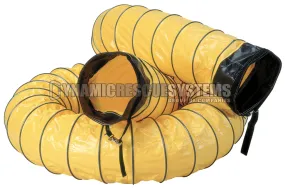 8 in. Ducting w/ cuffs, Yellow - Air Systems