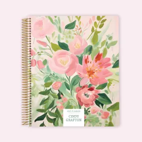 8.5x11 Teacher Planner - Blossom Dreams Pink Green