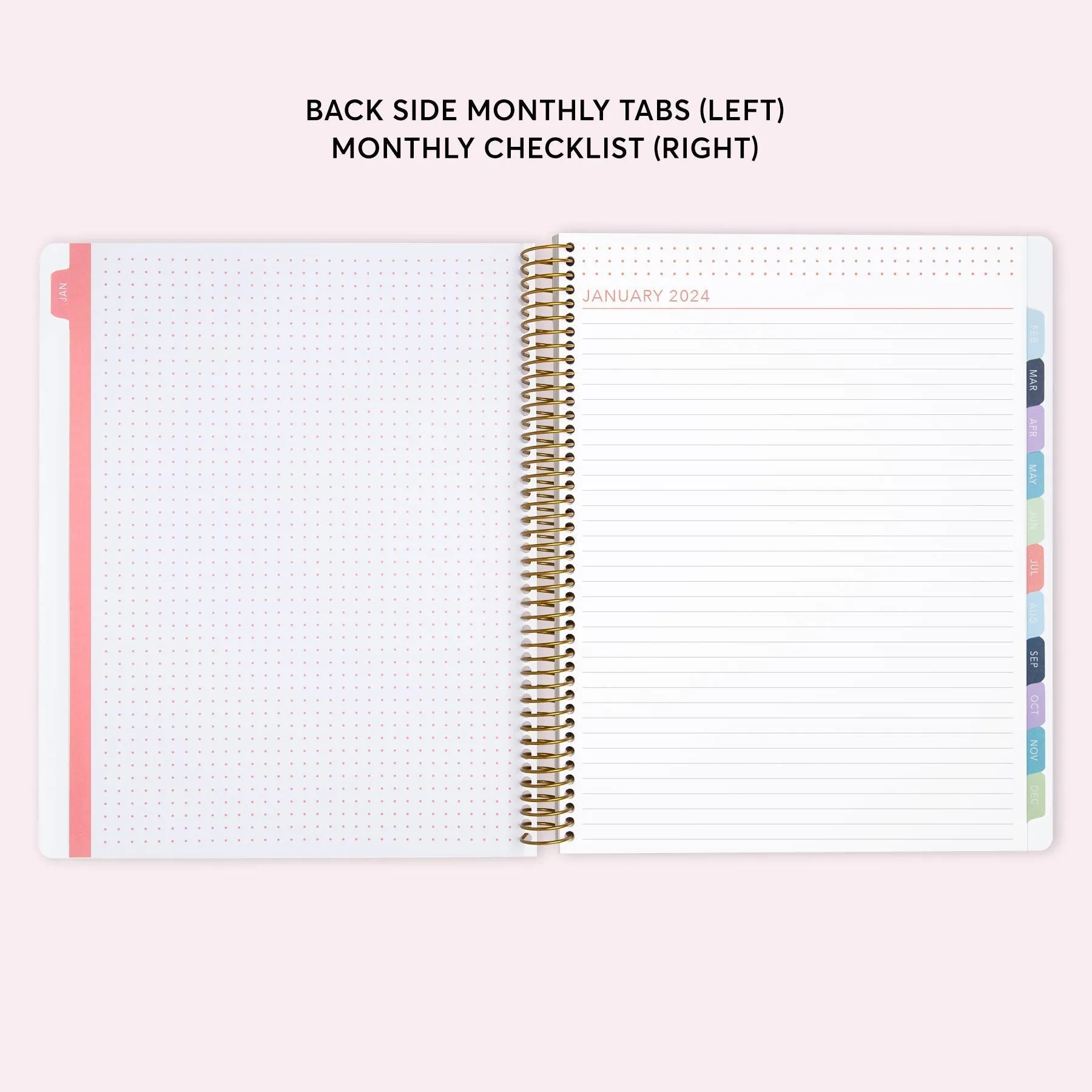 8.5x11 Teacher Planner - Blue Navy Color Block