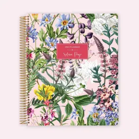 8.5x11 Teacher Planner - Colorful Florals Pink