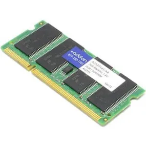 AddOn AA800D2S6/2G x1 Dell A2537141 Compatible 2GB DDR2-800MHz Unbuffered Dual Rank 1.8V 200-pin CL6 SODIMM A2537141-AA