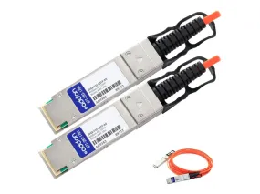 AddOn Enterasys 40GB-F10-QSFP Compatible TAA Compliant 40GBase-AOC QSFP  to QSFP  Direct Attach Cable (850nm, MMF, 10m) 40GB-F10-QSFP-AO