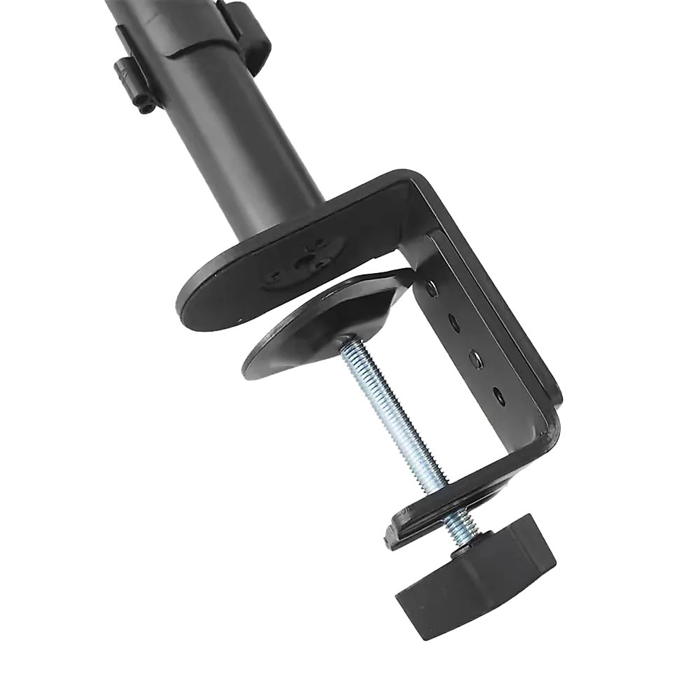 Adjustable Dual Monitor & Laptop Desk Mount Stand - Black