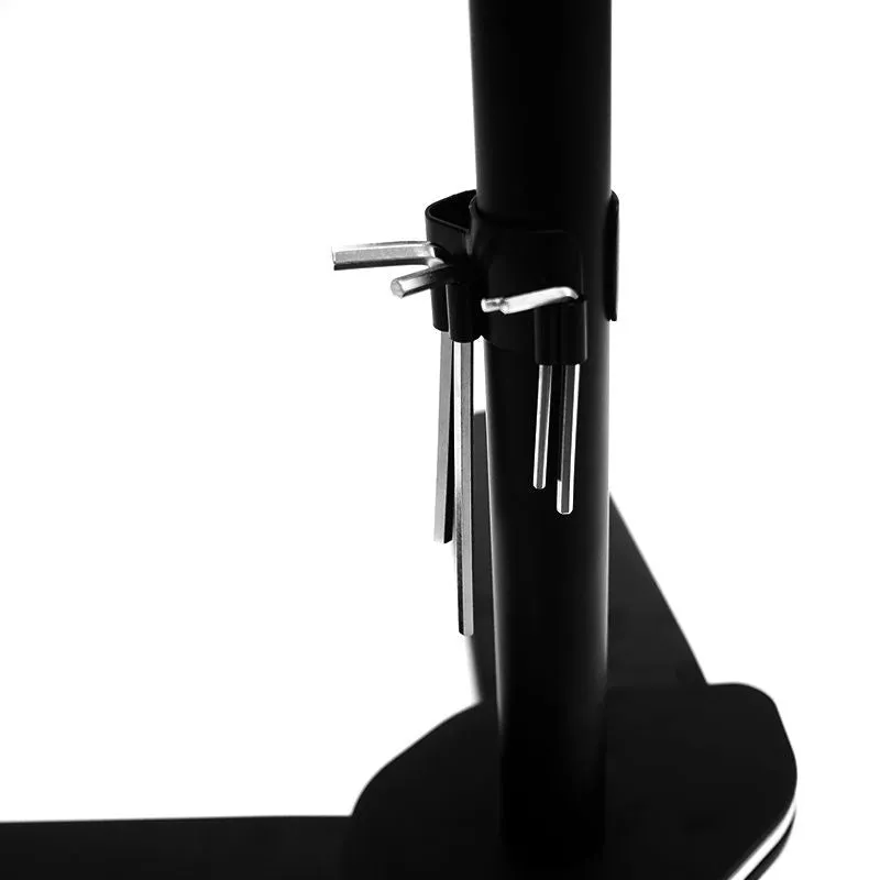 Adjustable Dual Monitor Stand, Tilting, Swiveling, Steel
