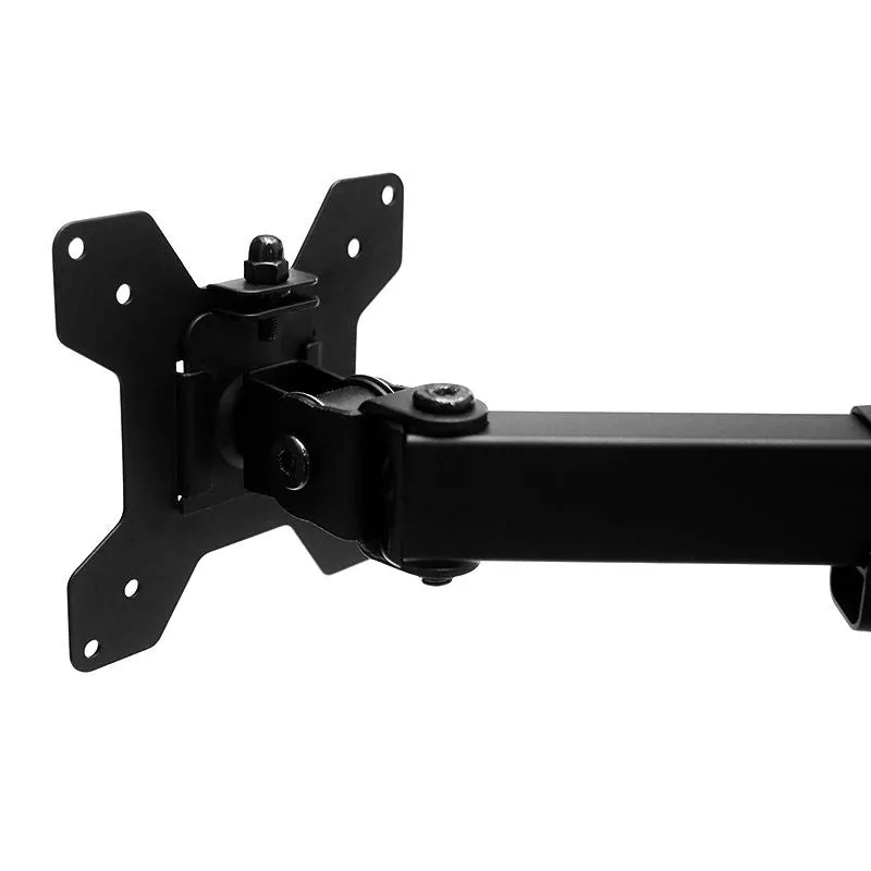 Adjustable Dual Monitor Stand, Tilting, Swiveling, Steel