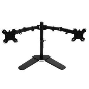 Adjustable Dual Monitor Stand, Tilting, Swiveling, Steel