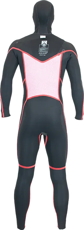 Alder Torch Hooded FX 5/4 Chest Zip Black & Blue Wetsuit