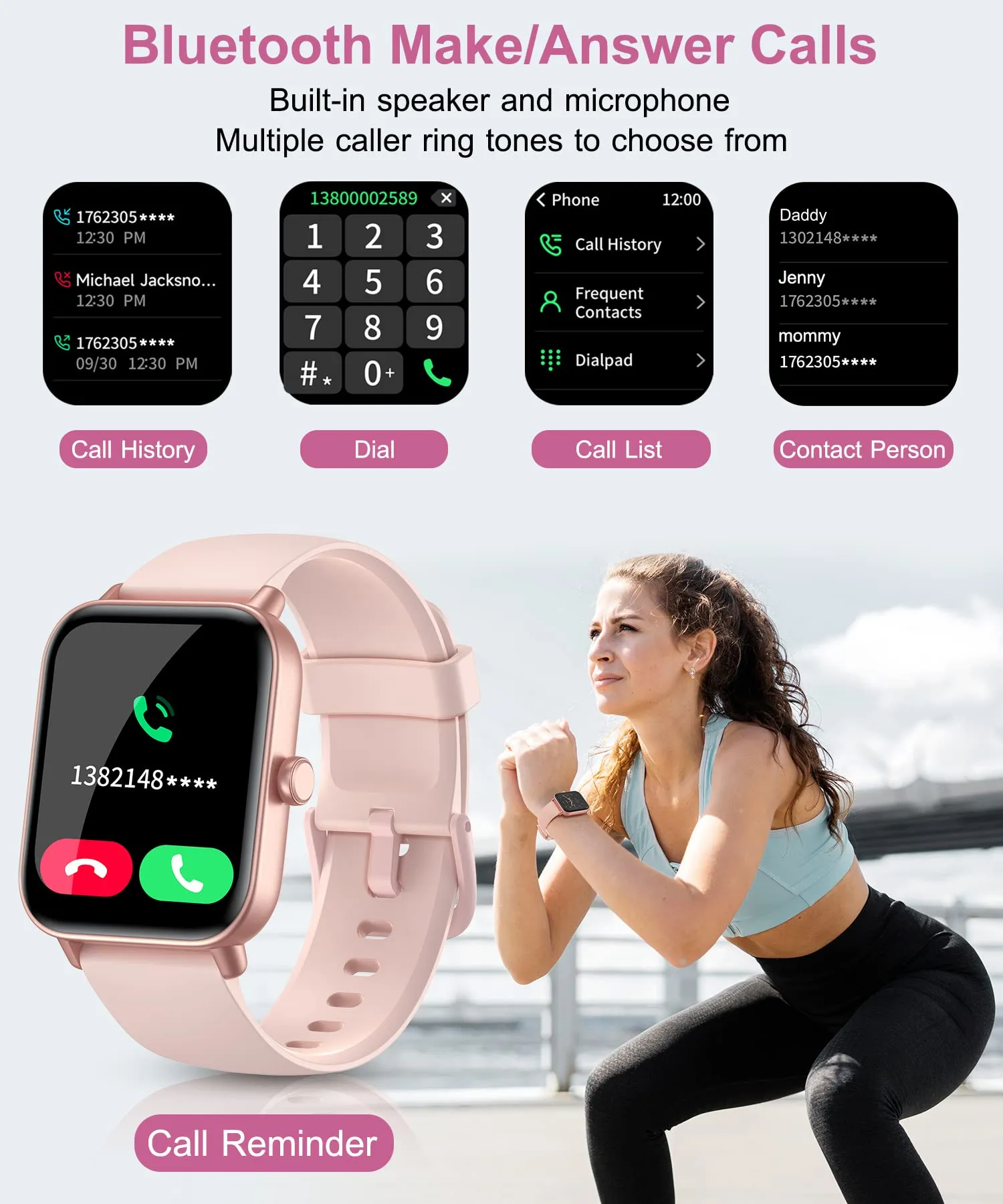 All-in-One Smartwatch: Featuring Alexa, Bluetooth Calling, 100 Sport Modes, and Health Tracking for the Modern Lifestyle