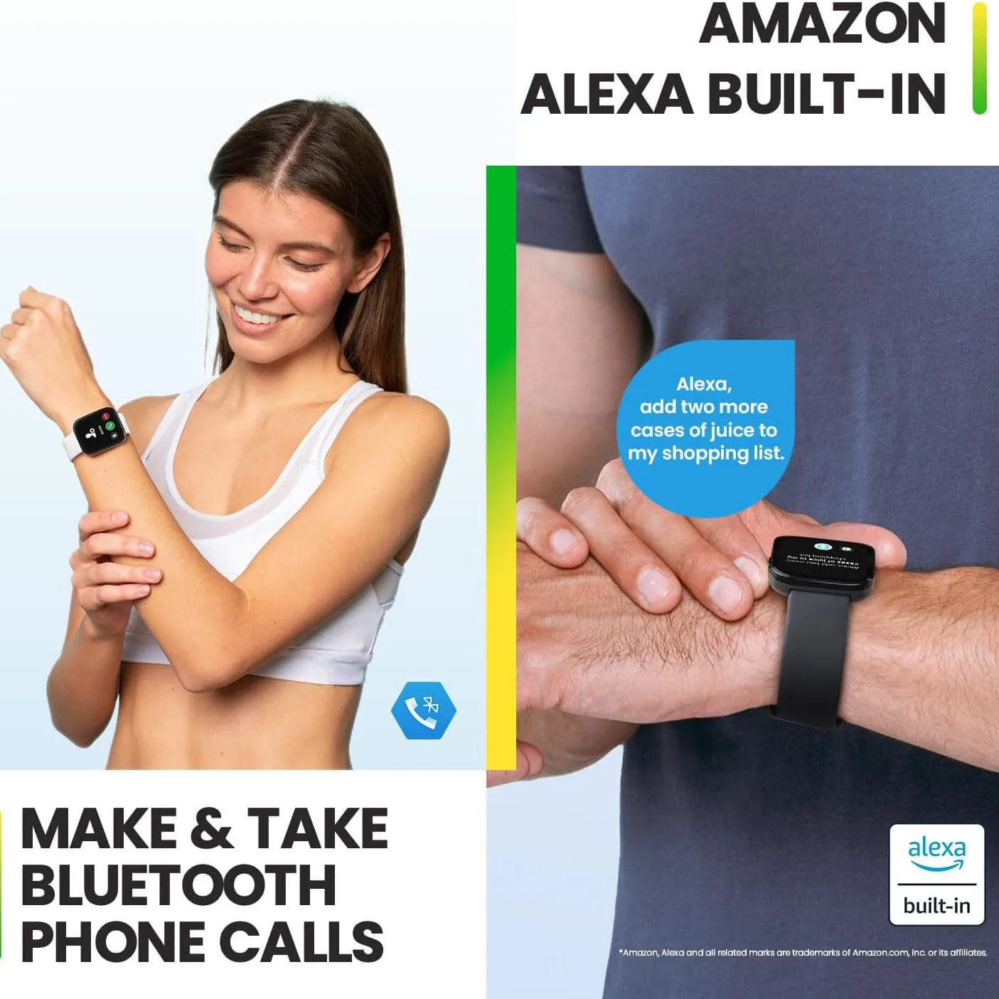 Amazfit Bip 5 Smart Watch with Ultra Large Screen, Bluetooth Calling and Alexa Built-in  (Refurbished)