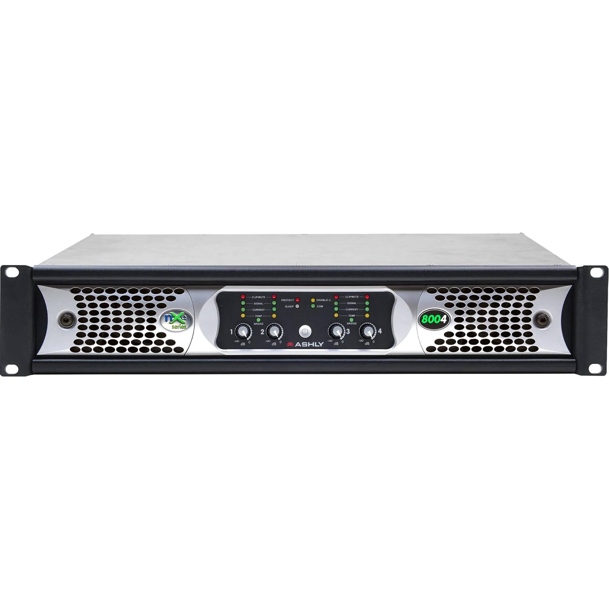 Ashly NXE8004BD NXE Series 4-Channel Networkable Multi-Mode Power Amplifier with OPDAC4 & OPDante Cards