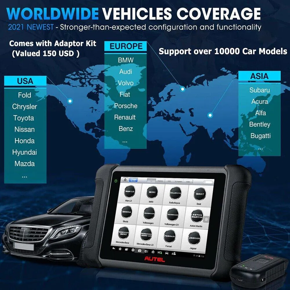 Autel MaxiSys MS906BT OBD2 Auto Diagnostic Scanner ECU Key Coding Scan Tool
