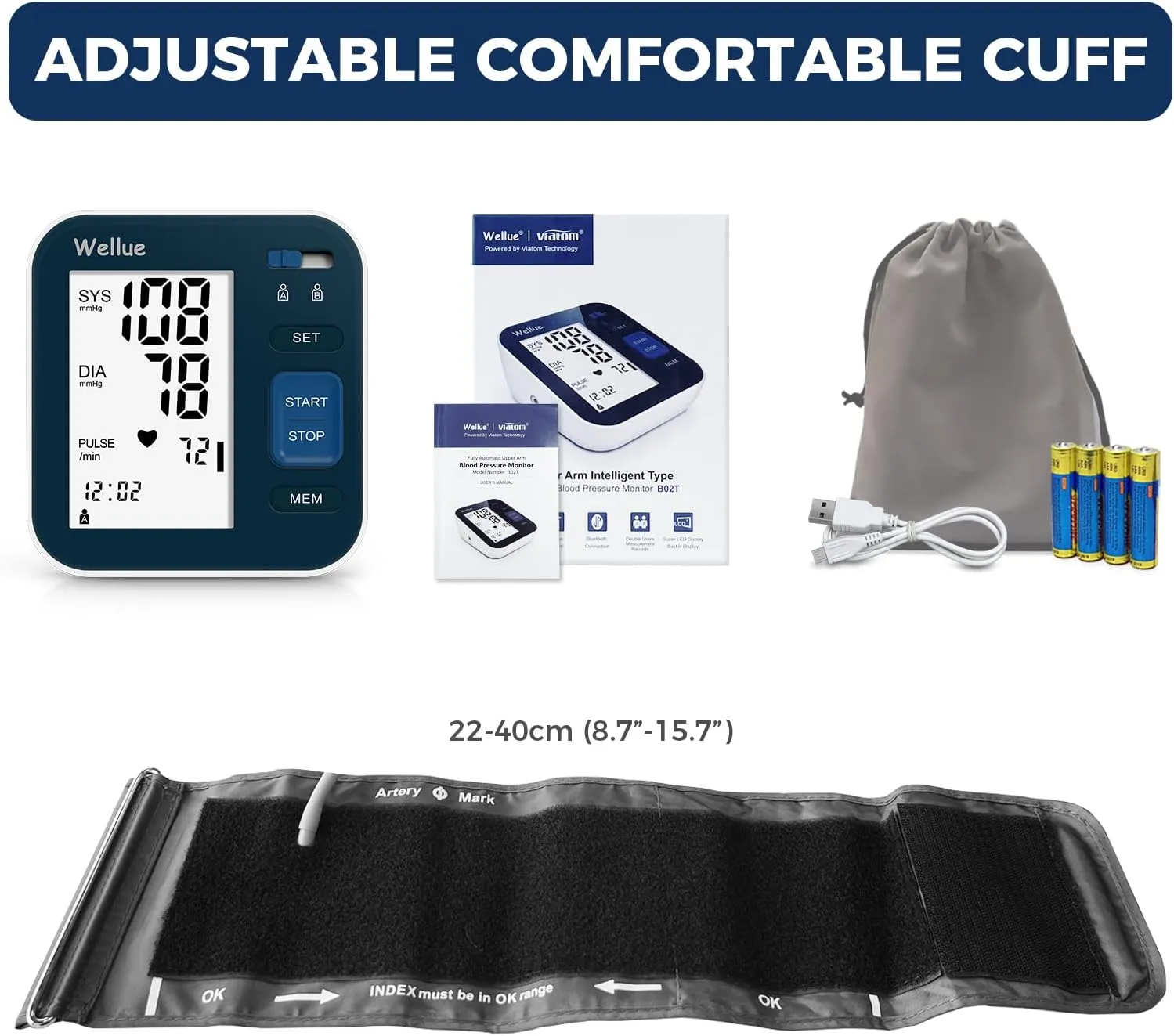 B02T  Bluetooth Blood Pressure Mointor