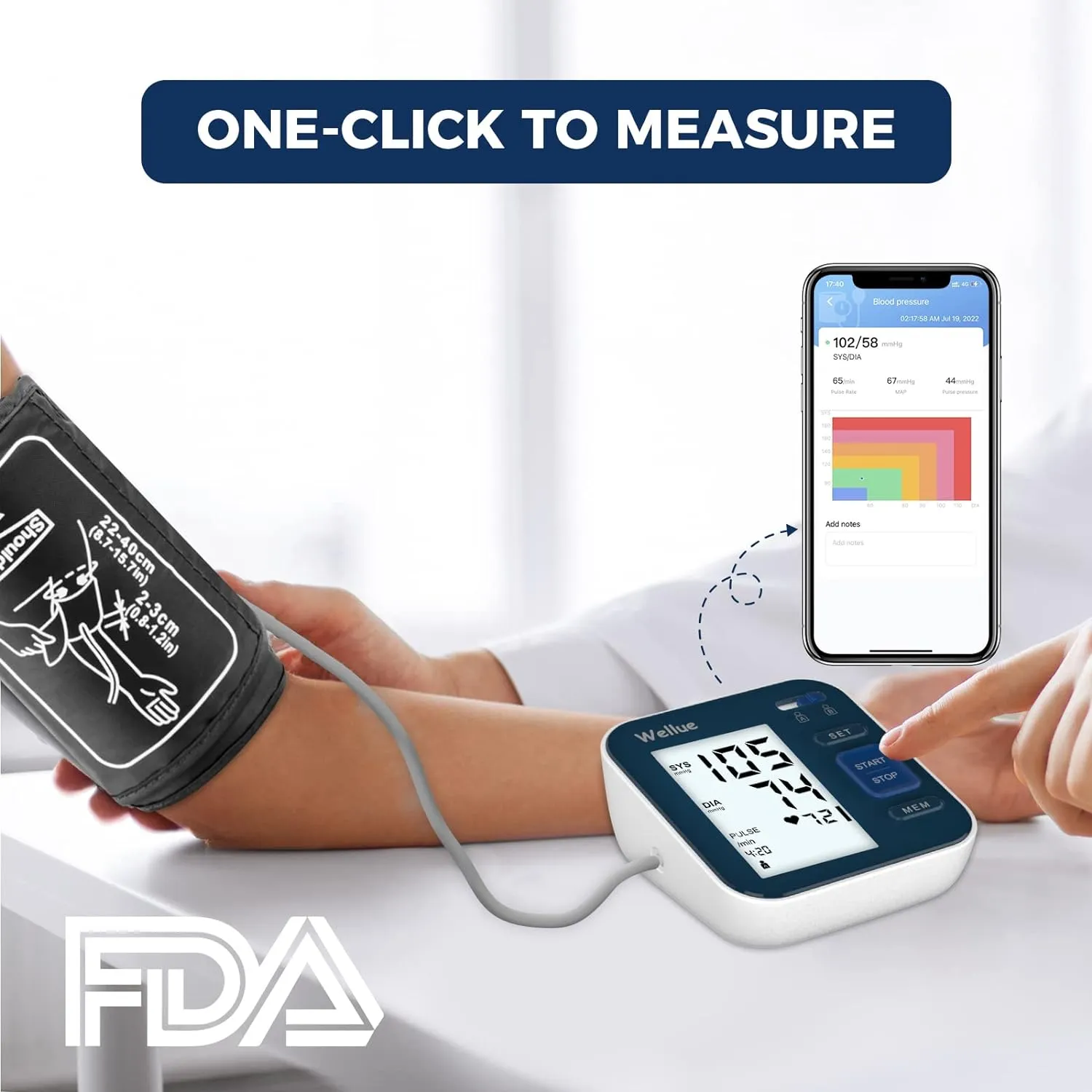 B02T  Bluetooth Blood Pressure Mointor