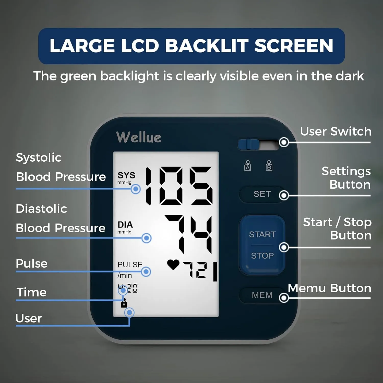 B02T  Bluetooth Blood Pressure Mointor