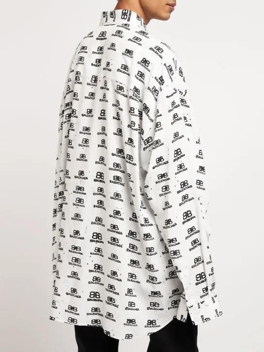 Balenciaga   Oversize viscose shirt 