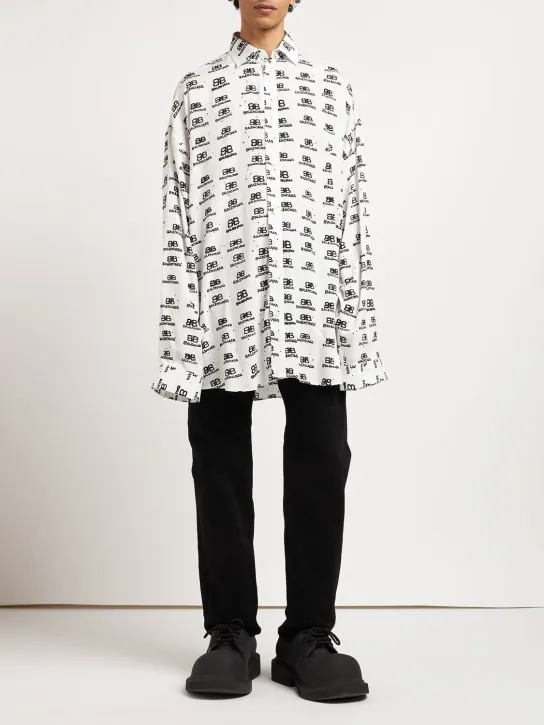 Balenciaga   Oversize viscose shirt 