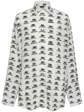 Balenciaga   Oversize viscose shirt 