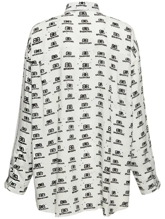 Balenciaga   Oversize viscose shirt 