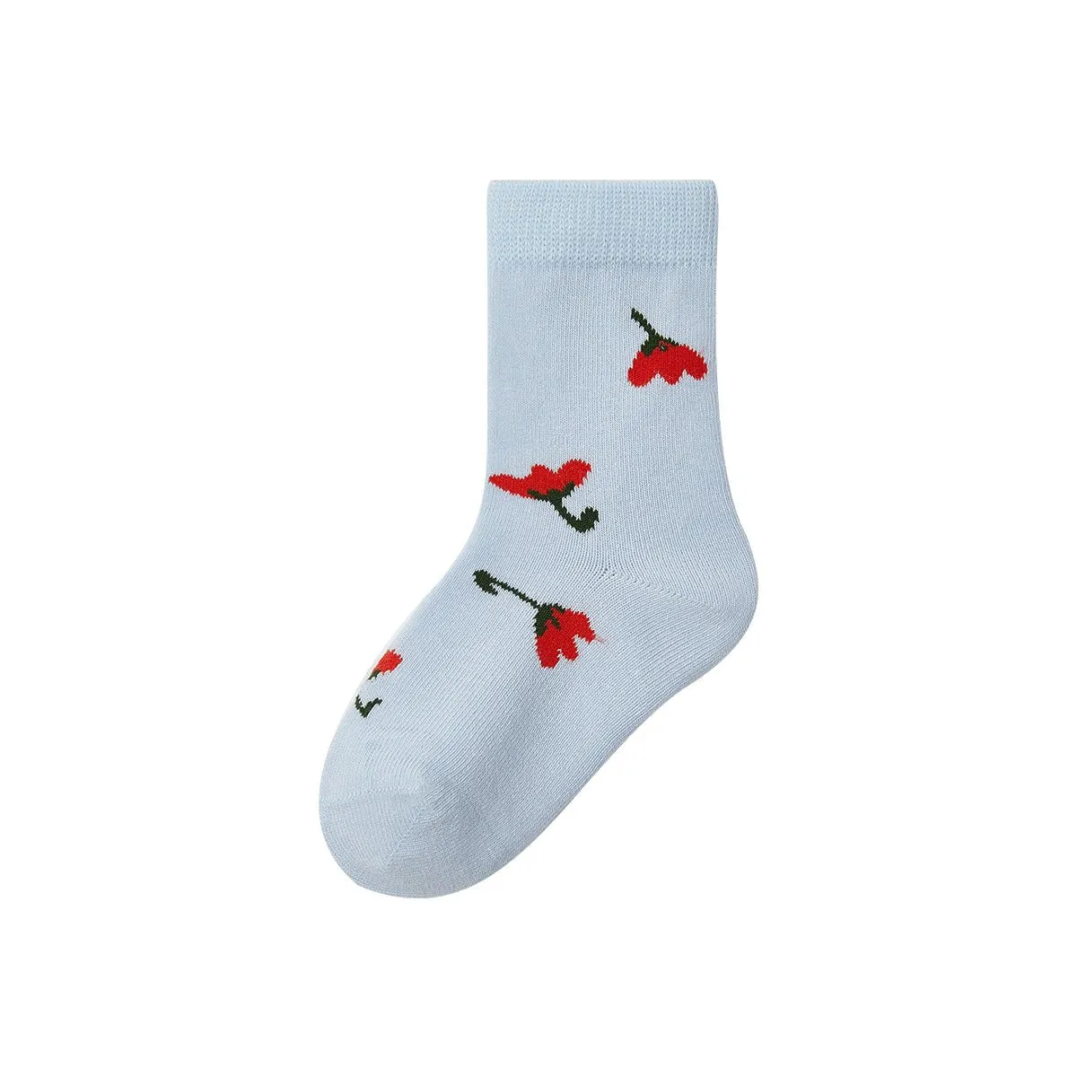 Beautiful Nature Thin Mesh Breathable Girl 5pcs Crew Socks Set
