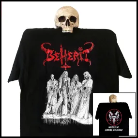 BEHERIT: 'Satanic Metal Temple (Oath Of Black Blood)' shirt / girlie shirt