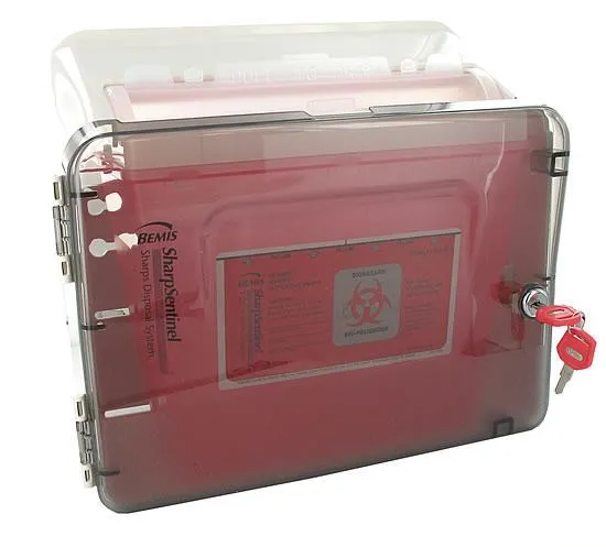 Bemis Sharps Cabinet Only - Use with 5qt Sharps Container & Glove Box Holder