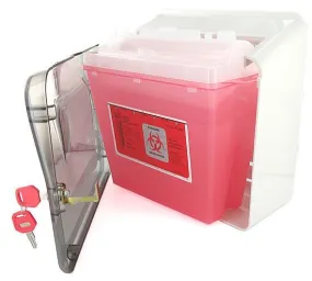 Bemis Sharps Cabinet Only - Use with 5qt Sharps Container & Glove Box Holder