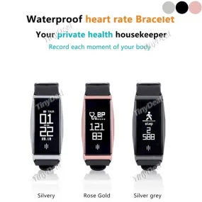 BL86 Smart Bluetooth Bracelet Heart Rate/ Blood Presure Monitoring Sports Fitness Tracker Waterproof Pedometer Wristband