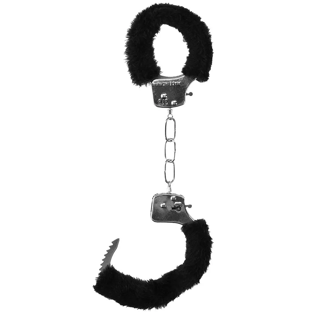 Black & White Beginner's Furry Wrist Cuffs