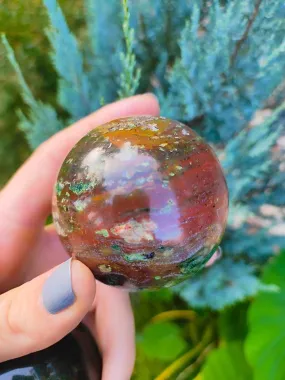 Bloodstone Heliotrope Crystal Sphere