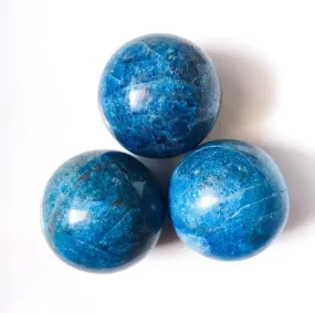 Blue Apatite Mineral Sphere