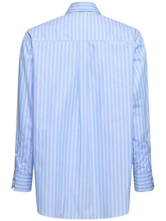 Bluemarble   Smiley striped cotton poplin shirt 