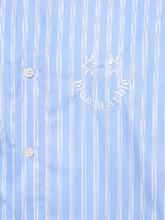Bluemarble   Smiley striped cotton poplin shirt 