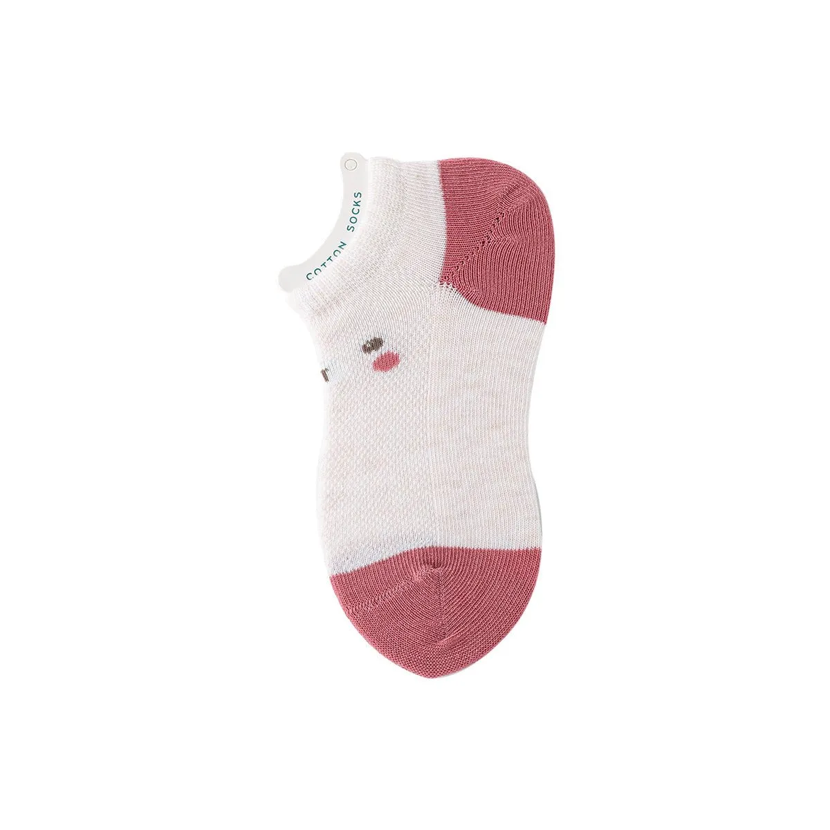 Blush Bunny Thin Mesh Breathable Girl 5pcs Ankle Socks Set